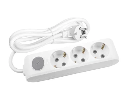 Panasonic Multi-Let Üçlü Anahtarlı Topraklı Kablolu Priz (Çocuk Korumalı - 2 Metre)