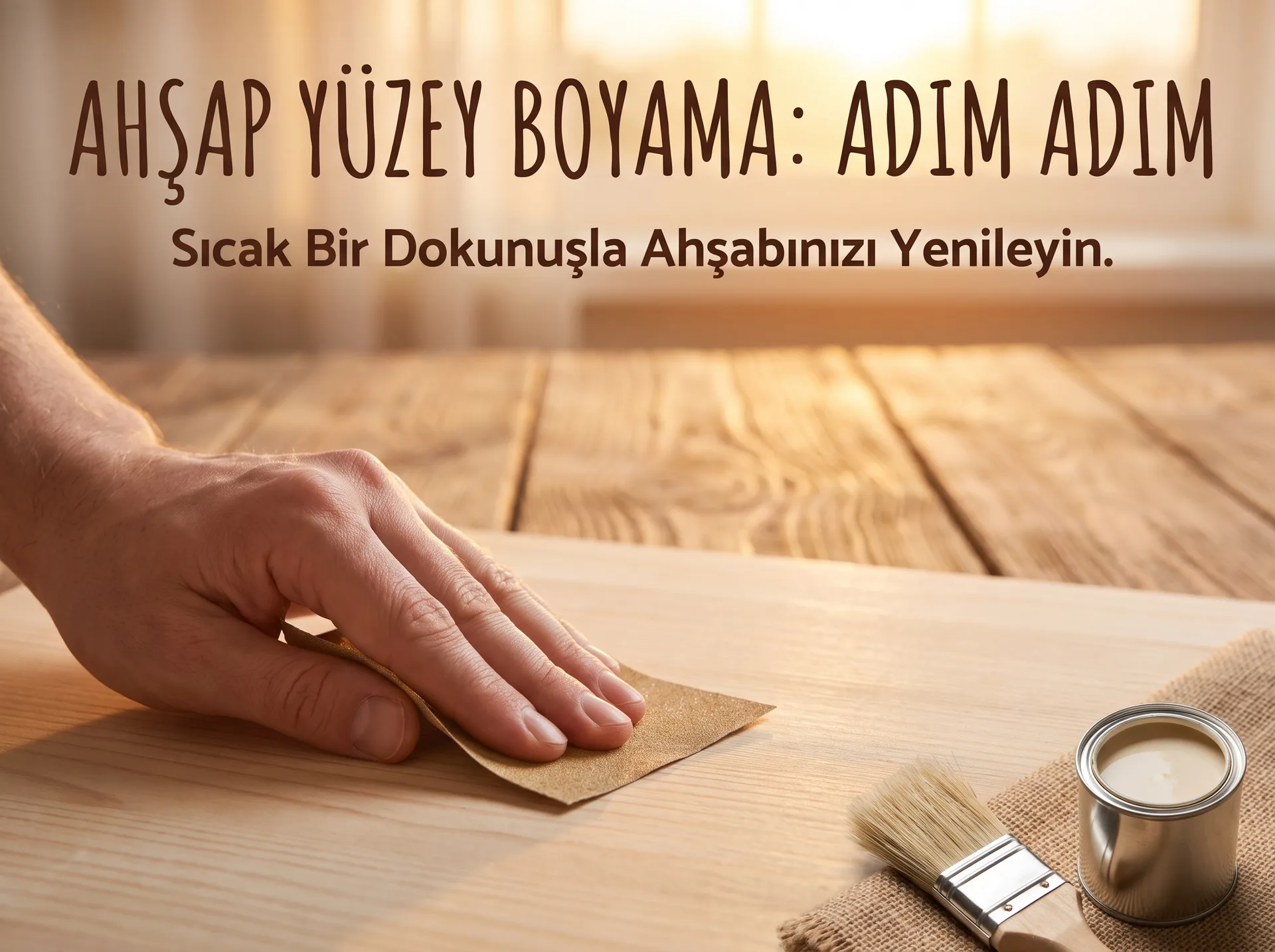 Ahşap Yüzey Boyama: Adım Adım