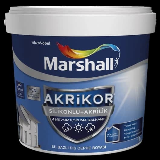 Marshall Akrikor Silikonlu Akrilik Dış Cephe Boyası